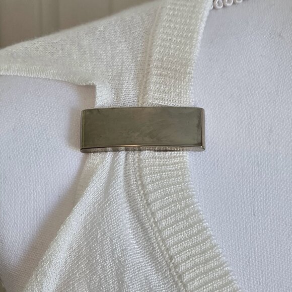 NY&C WOMEN'S CREAM METALIC SWEATER SIZE S NWT - Picture 6 of 9